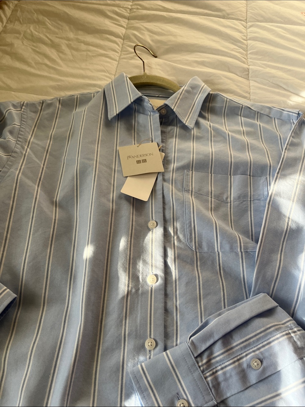 JW ANDERSON Light Blue Striped woman’s Shirt